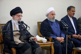 دیدار رئیس‌جمهور و اعضای هیأت دولت با مقام معظم رهبری