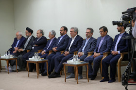 دیدار رئیس‌جمهور و اعضای هیأت دولت با مقام معظم رهبری