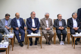 دیدار رئیس‌جمهور و اعضای هیأت دولت با مقام معظم رهبری