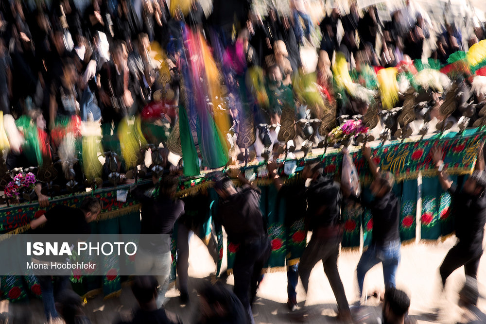 مراسم عزاداری عاشورا حسینی در شهر بیجار