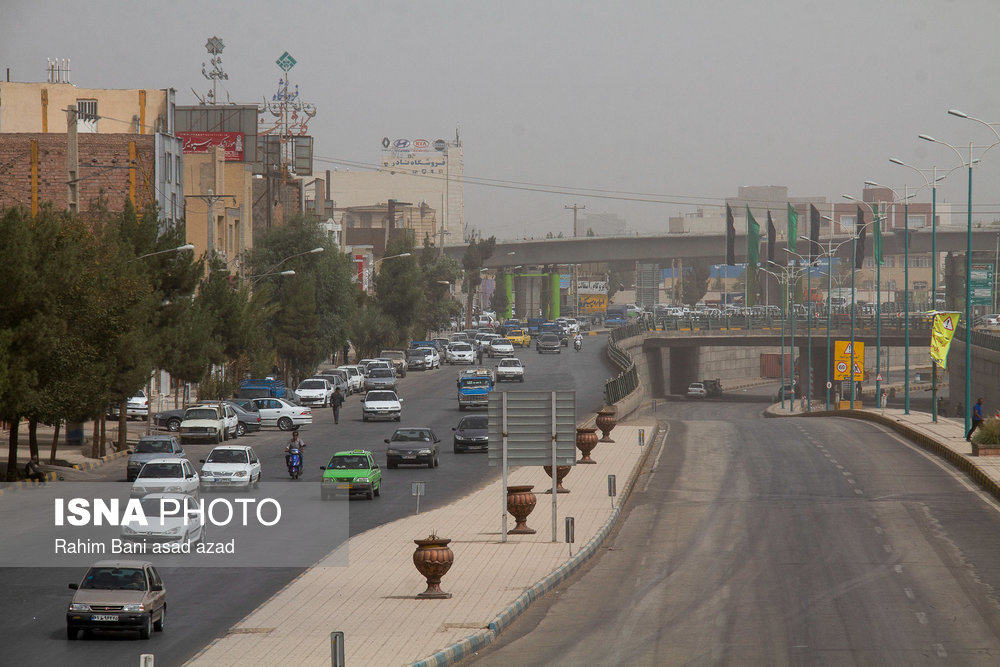 گرد و غبار و آلودگی هوای کرمان