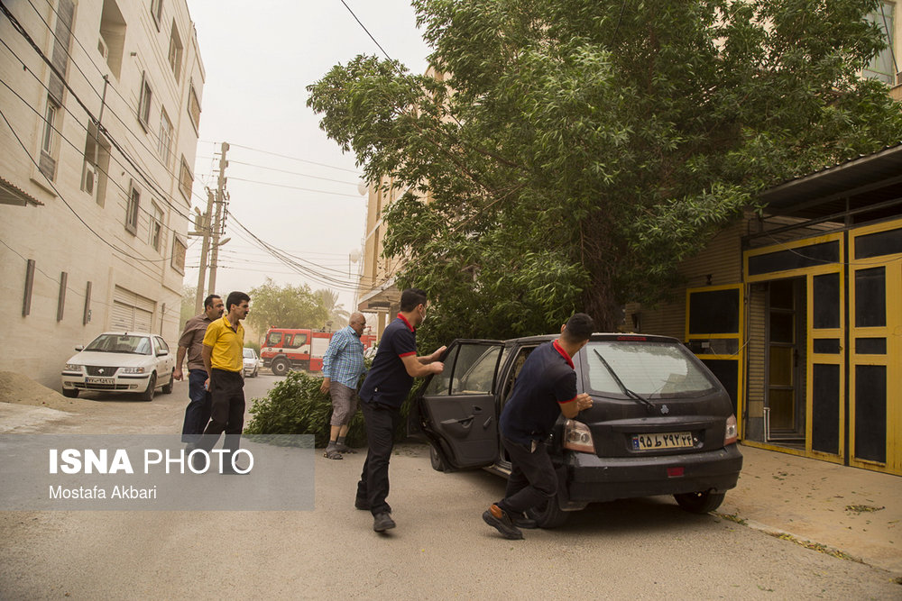 گردو غبار شدید در ماهشهر
