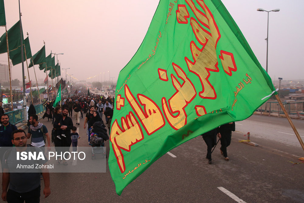 خروج زائران اربعین حسینی از شهر نجف