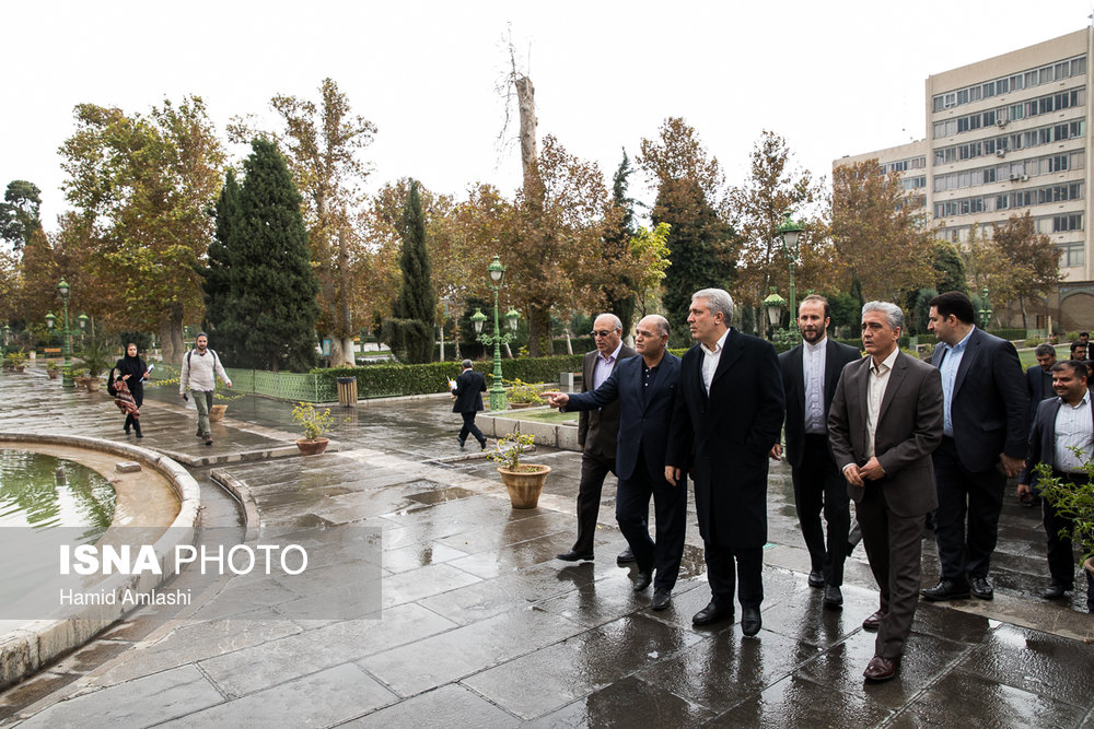 بازدید علی‌اصغر مونسان معاون رئیس‌جمهور و رئیس سازمان میراث فرهنگی، صنایع دستی و گردشگری از کاخ گلستان