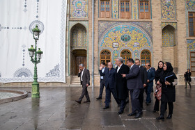 بازدید علی‌اصغر مونسان معاون رئیس‌جمهور و رئیس سازمان میراث فرهنگی، صنایع دستی و گردشگری از کاخ گلستان