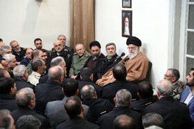 دیدار جمعی از فرماندهان و مسئولان نیروی انتظامی با مقام معظم رهبری