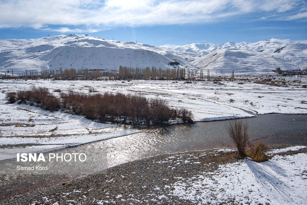 منظره‌های زمستانی جاده طالقان‎