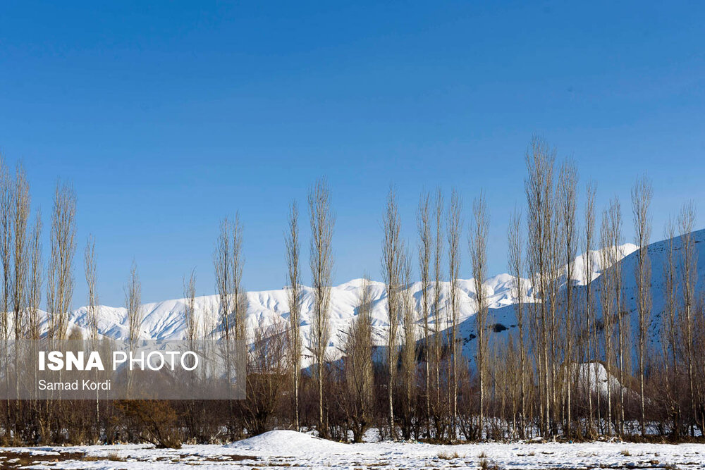 منظره‌های زمستانی جاده طالقان‎