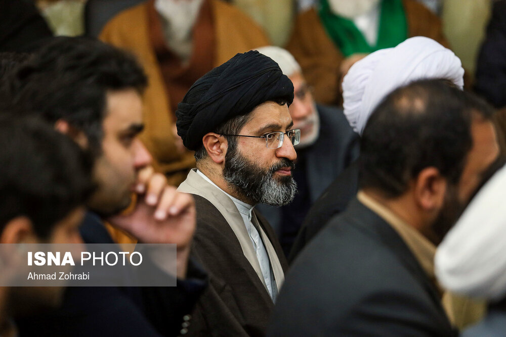 مراسم ختم آیت الله هاشمی شاهرودی در مسجد اعظم قم
