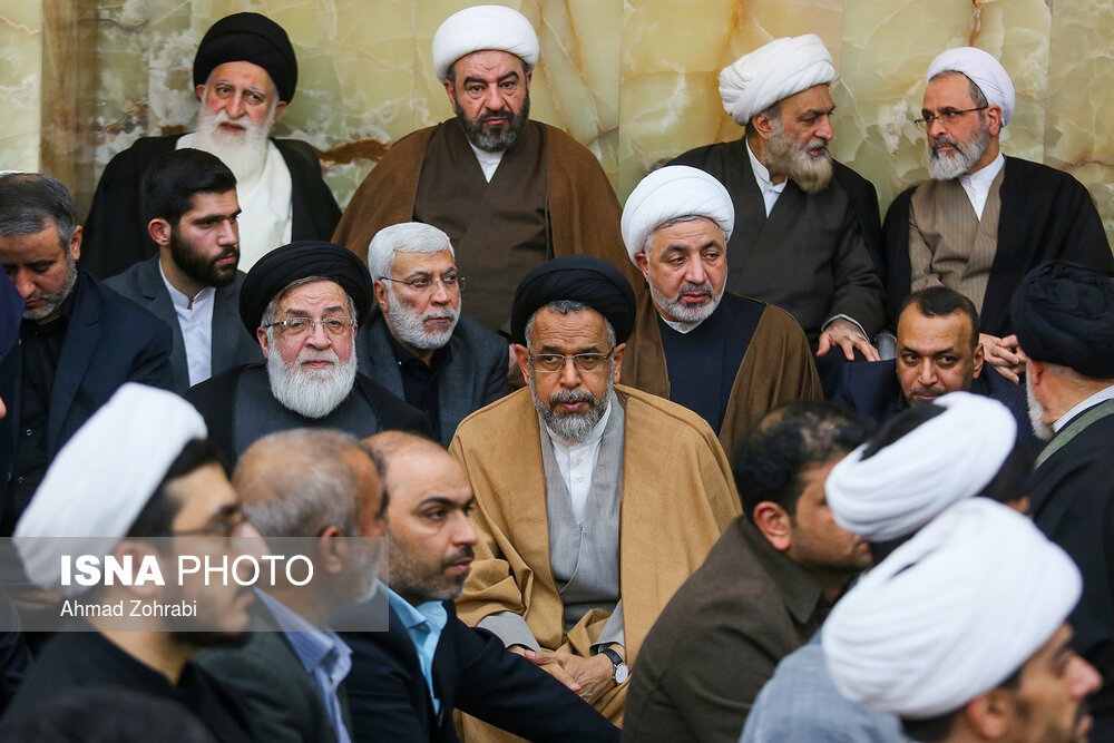 مراسم ختم آیت الله هاشمی شاهرودی در مسجد اعظم قم