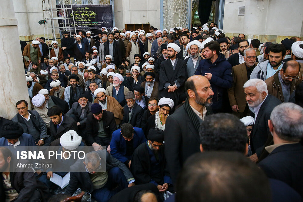 مراسم ختم آیت الله هاشمی شاهرودی در مسجد اعظم قم