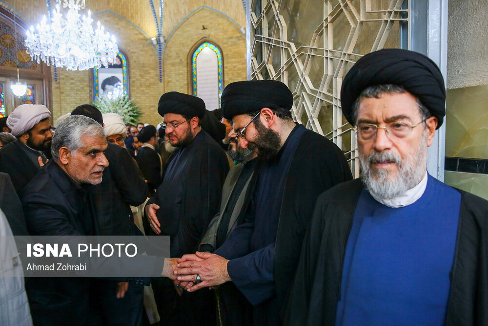 مراسم ختم آیت الله هاشمی شاهرودی در مسجد اعظم قم