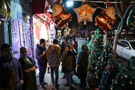 خرید کریسمس درخیابان میرزای شیرازی - تهران