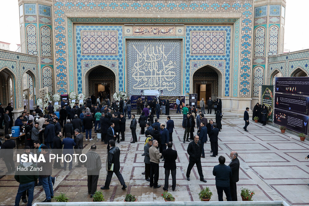 مراسم یادبود جانباختگان حادثه دانشگاه آزاد