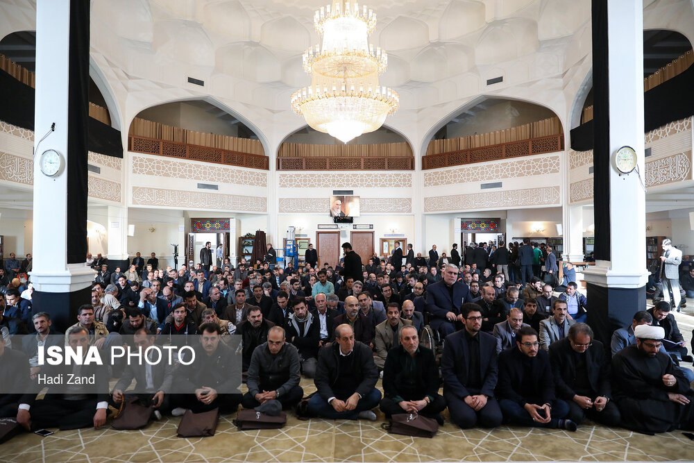 مراسم یادبود جانباختگان حادثه دانشگاه آزاد