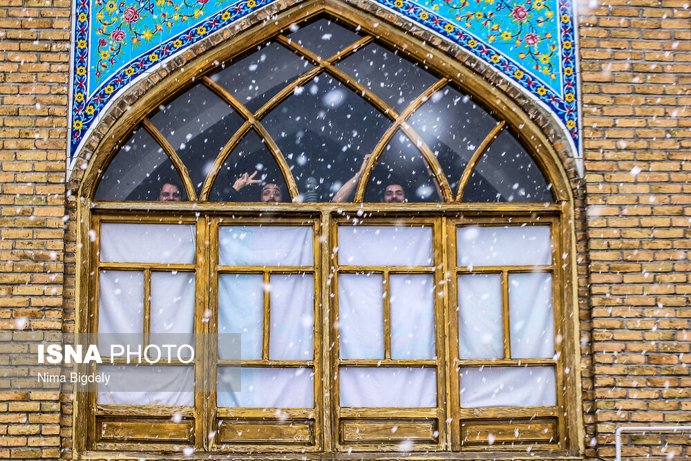 بارش برف زمستانی در زنجان