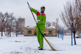 بارش برف زمستانی در ارومیه