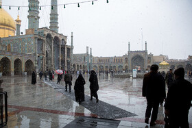 بارش برف زمستانی در قم