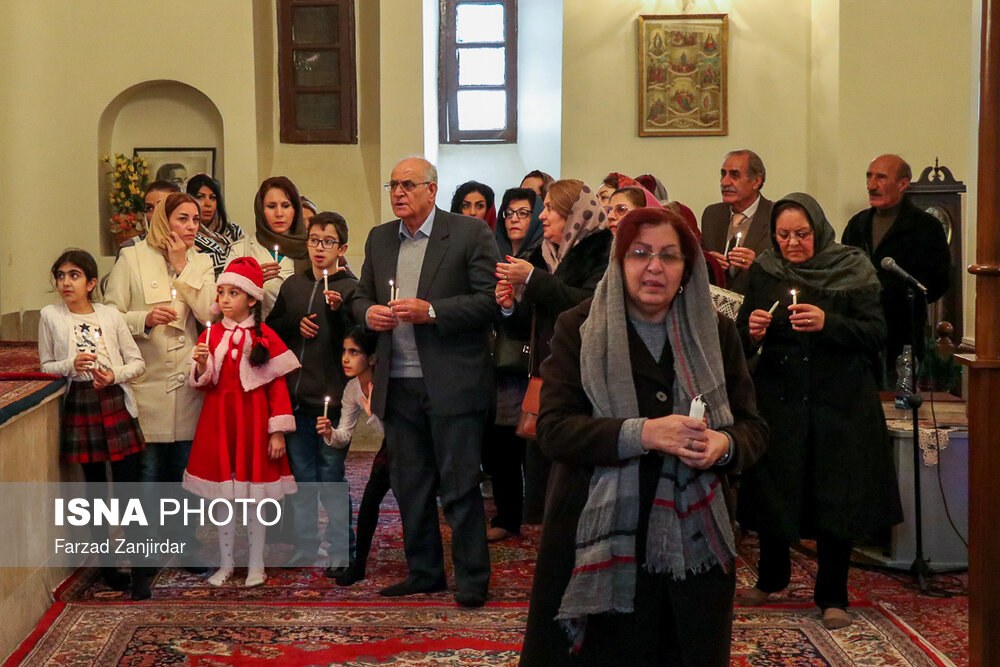 مراسم جشن سال نو مسیحی ارامنه در کلیسای مسروپ مقدس اراک