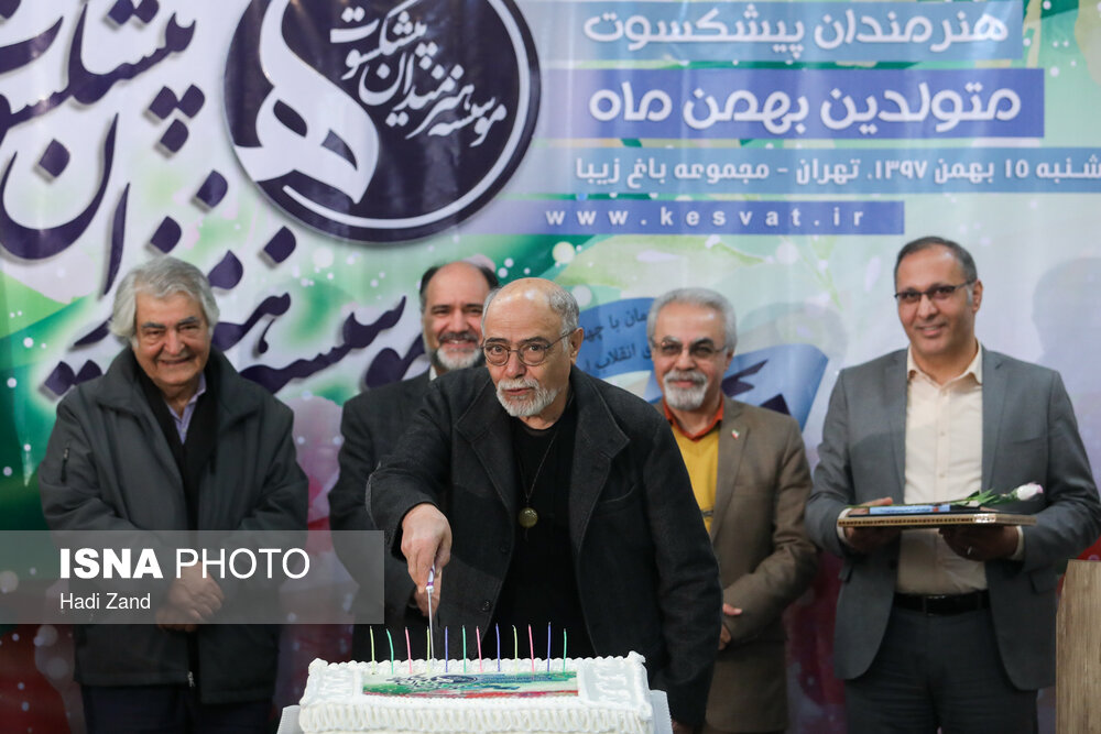 اکبر زنجانپور در جشن تولد هنرمندان پیشکسوت متولد بهمن ماه