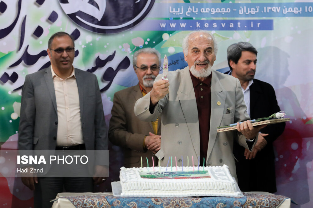 محمدعلی ساربان در جشن تولد هنرمندان پیشکسوت متولد بهمن ماه