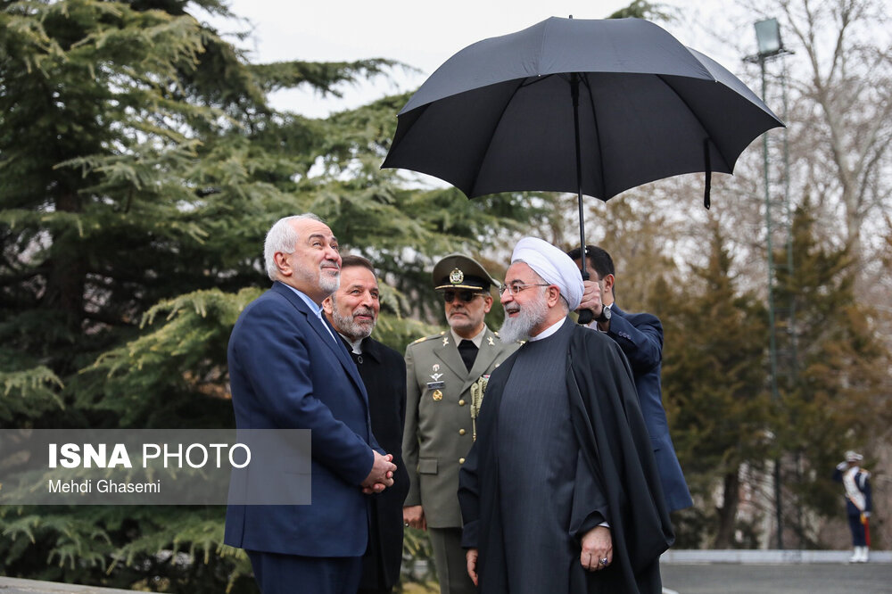 مراسم استقبال رسمی روحانی از نخست وزیر ارمنستان