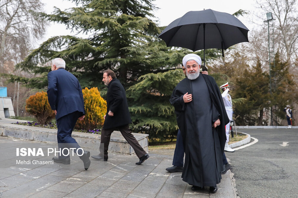 مراسم استقبال رسمی روحانی از نخست وزیر ارمنستان