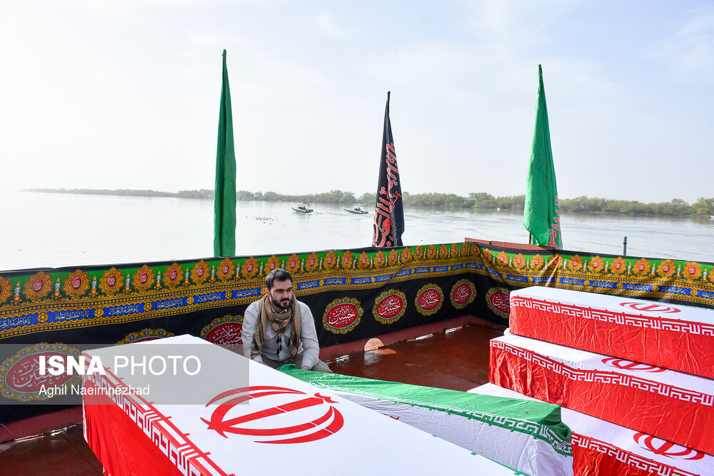 مراسم استقبال از ۱۱۵ شهید دوران دفاع مقدس - خرمشهر