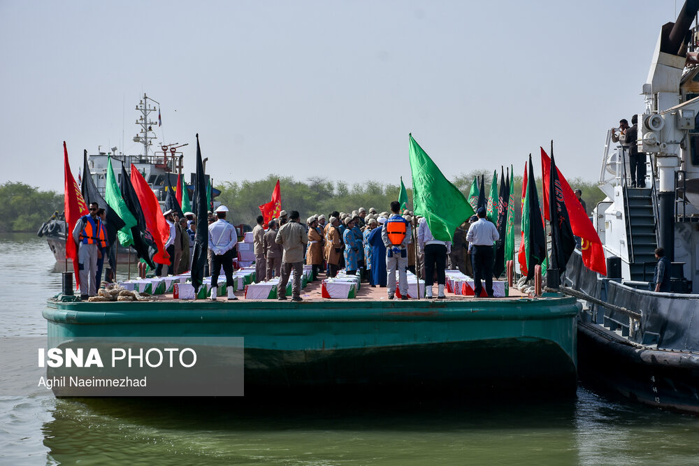 مراسم استقبال از ۱۱۵ شهید دوران دفاع مقدس - خرمشهر