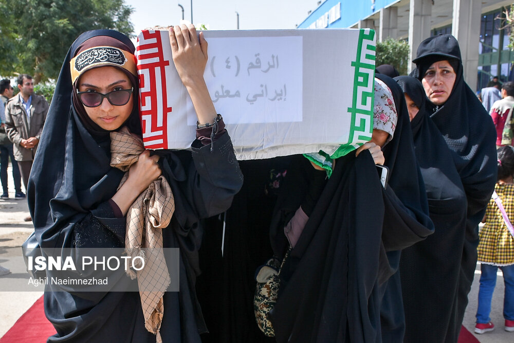 مراسم استقبال از ۱۱۵ شهید دوران دفاع مقدس - خرمشهر