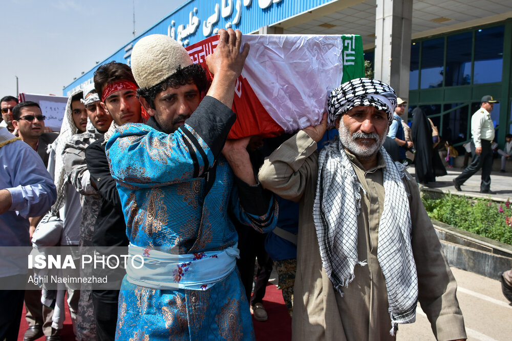 مراسم استقبال از ۱۱۵ شهید دوران دفاع مقدس - خرمشهر