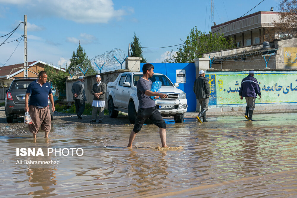 سیل در «آق‌قلا»