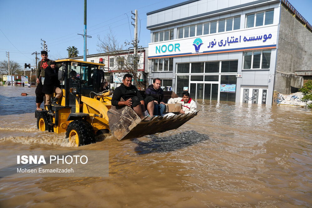 سیل در «آق‌قلا»