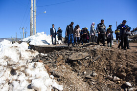 خسارت رانش زمین به ۱۲۰ خانه روستای حسین آباد کالپوش شهرستان میامی - سمنان