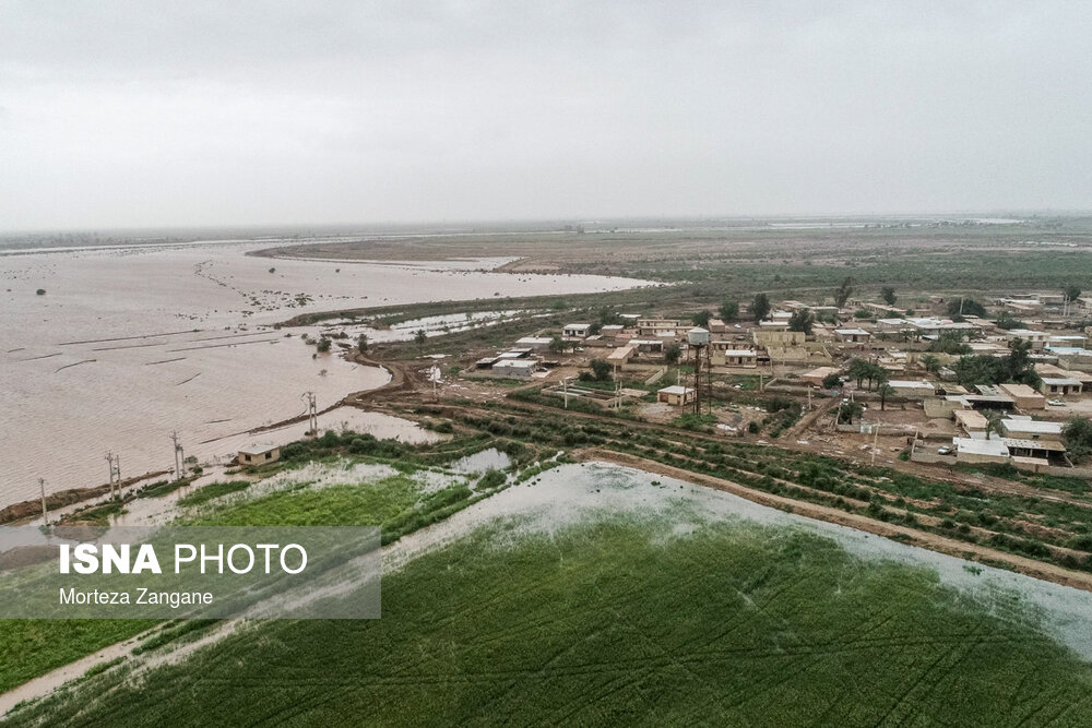 سیل در دهستان شعیبیه ـ شوشتر