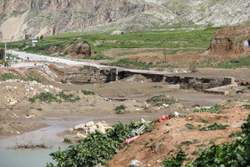 روستاهای خسارت دیده در حومه جاده خرم آباد به پل دختر