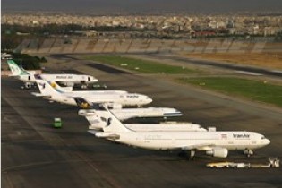 توقف 4.5 ساعته پروازها در فرودگاه های تهران