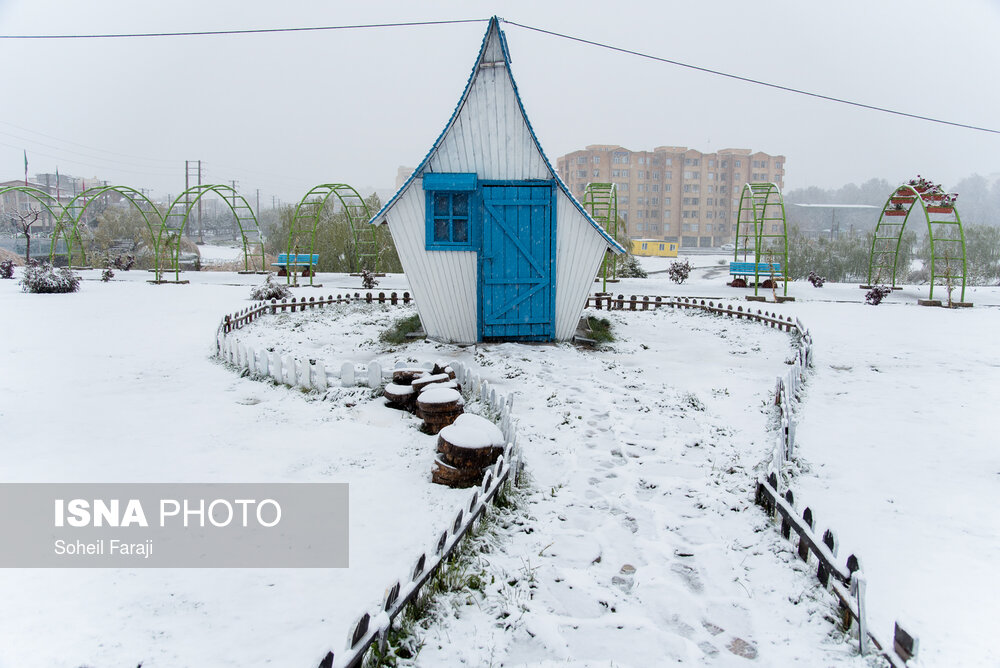 بارش برف در آذربایجان غربی