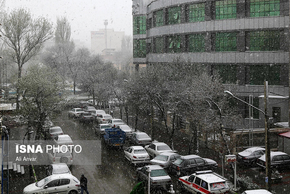 بارش برف در اردبیل