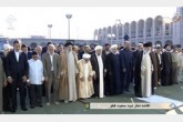 کدام چهره‌های سیاسی نماز عید فطر را به رهبری اقتدا کردند؟