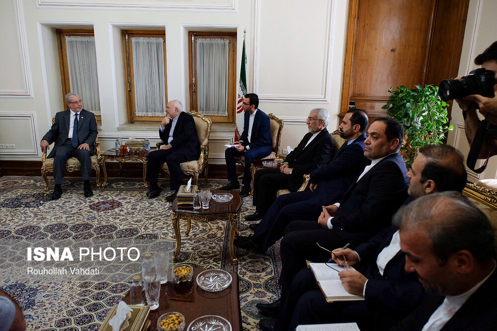 دیدار ظریف با آقای بشیر خلیل الحداد، نایب رئیس مجلس عراق