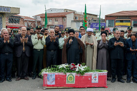 تشییع پیکر شهید «امیر مختار جعفری»، شهید درگیری‌های چند روز اخیر مامورین نیروی انتظامی در فنوج سیستان بلوچستان