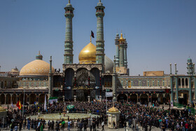مراسم عزاداری تاسوعا حسینی در حرم حضرت معصومه(س)