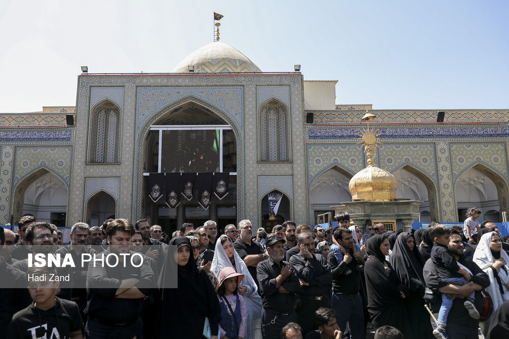 عزاداری عاشورای حسینی در حرم مطهر شاه عبدالعظیم