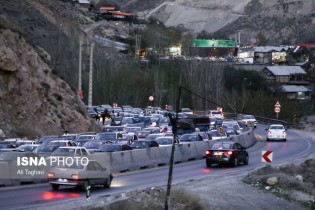 ترافیک پرحجم در جاده های شمالی