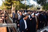 تشییع و خاکسپاری پیکر خواهر رئیس‌جمهور در سرخه+تصاویر