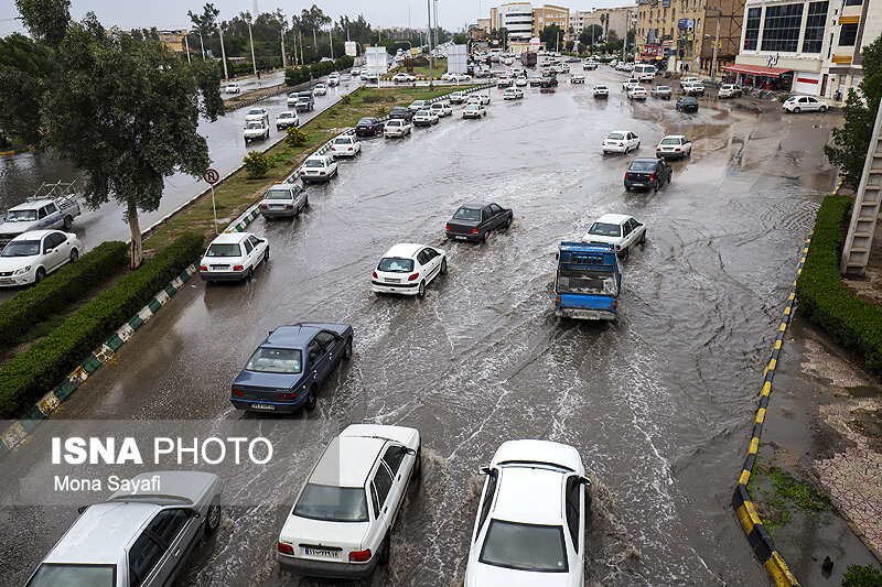 آبگرفتگی در معابر اهواز