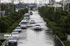 آبگرفتگی در معابر اهواز