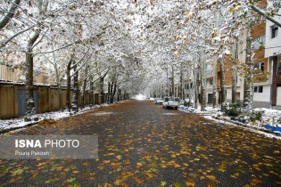 بارش برف و باران در بیشتر مناطق کشور