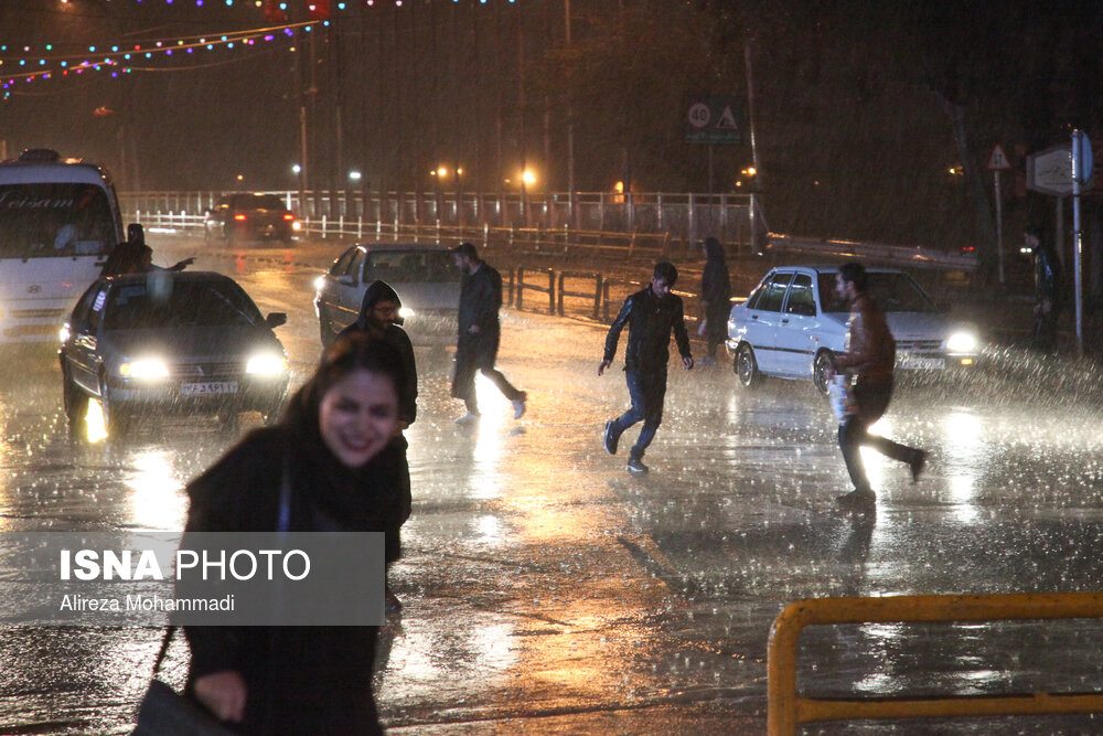 بارش شدید باران در اهواز